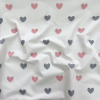 Пеленка бязь Сердечка пудра (100х80 см)