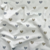 Пеленка бязь Сердечка сіро-беж. (100х80 см)