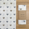 Пеленка бязь Сердечка сіро-беж. (100х80 см)