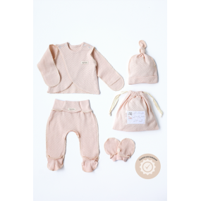 Набір "Honey-2" вершковий з кофтинкою (для догляду за пупочком)