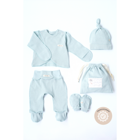 Набір "Honey-2" сизий з кофтинкою (для догляду за пупочком)