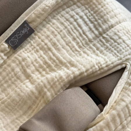 Вкладиш МОЛОКО непромокаючий у автокрісло/візочок (муслін на