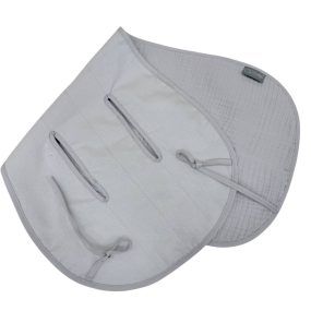 Вкладиш СІРИЙ непромокаючий у автокрісло/візочок (муслін на 2