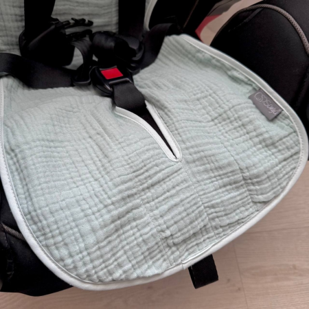 Вкладиш М'ЯТА непромокаючий у автокрісло/візочок (муслін на