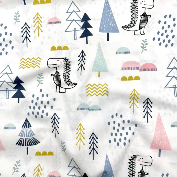 Пеленка бязь Діно в лісі (100х80 см)