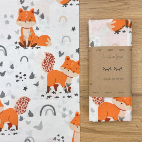 Пеленка бязь Лисичка (100х80 см) 2