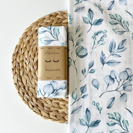 Пеленка Эвкалипт муслин, 100х75 см