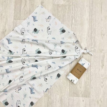 Пелюшка Жирафи муслін, 100х75 см