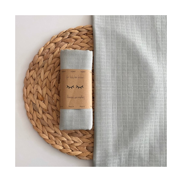 Пелюшка сірий муслін, 100х75 см