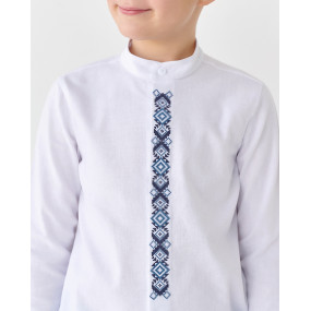 Сорочка 2150 синій орнамент (льон) BossKids 2