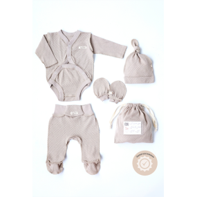 Набір "Honey" мокко з боді (для догляду за пупочком) ажурний