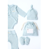 Набір "Honey" сизий з боді (для догляду за пупочком) ажурний