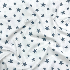 Пеленка бязь Зірки розсип сірі/на біл. (100х80 см)