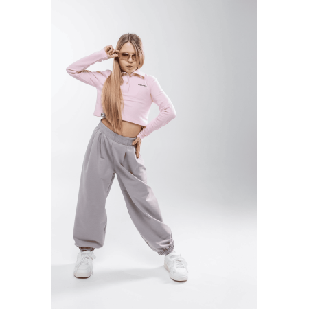 Кроп-поло МАРТІ рожевий (лакоста піке) ТМ NEWGEN