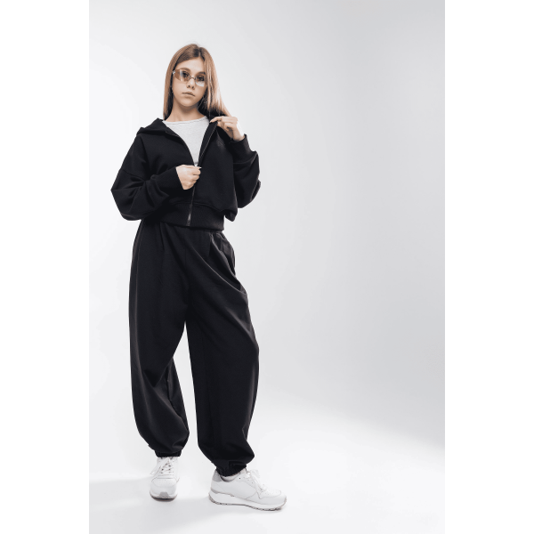 Штани ДЖУЛІО чорний (двунитка) NEWGEN унісекс