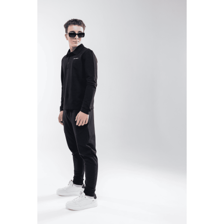 Поло НІКО чорний (лакоста піке) ТМ NEWGEN унісекс