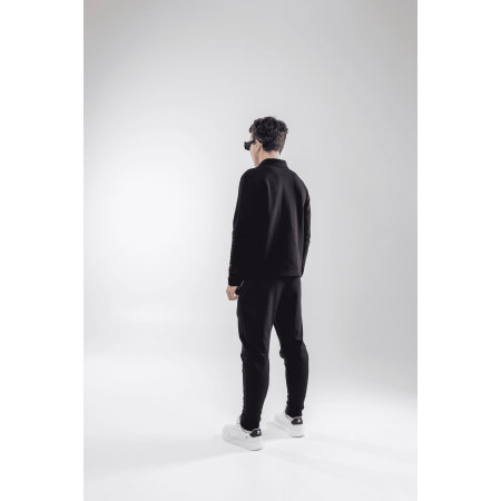 Поло НІКО чорний (лакоста піке) ТМ NEWGEN унісекс