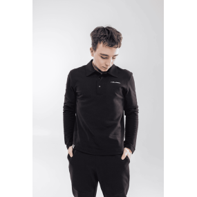 Поло НІКО чорний (лакоста піке) ТМ NEWGEN унісекс