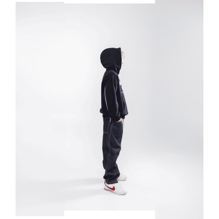 Штани-карго ВІНЧ чорний (джинс) NEWGEN унісекс