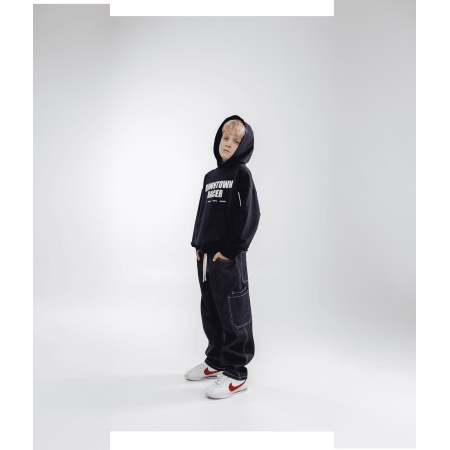 Штани-карго ВІНЧ чорний (джинс) NEWGEN унісекс