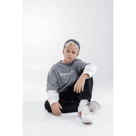 Лонг ТЕО сірий (щільний кулір) NEWGEN унісекс