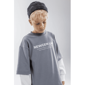 Лонг ТЕО сірий (щільний кулір) NEWGEN унісекс