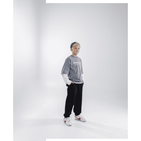 Лонг ТЕО сірий (щільний кулір) NEWGEN унісекс