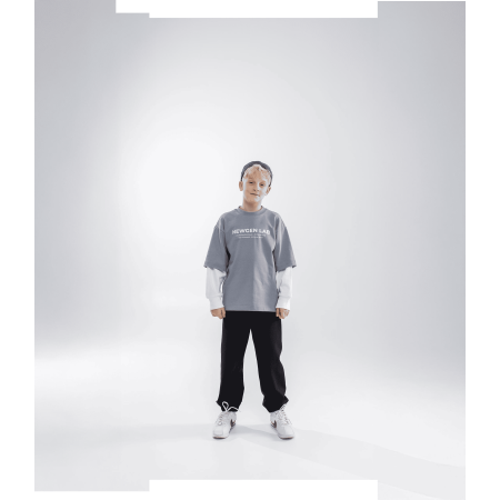 Лонг ТЕО сірий (щільний кулір) NEWGEN унісекс
