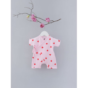 Кімоно Серденько рожеве 223014 (муслін)