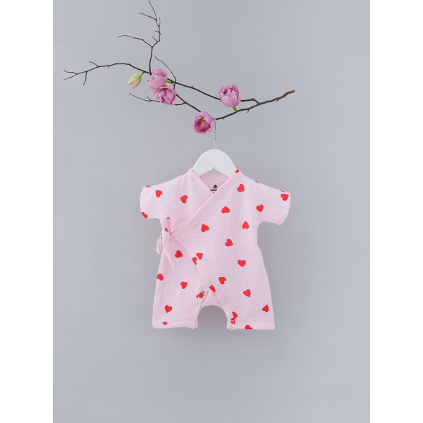 Кімоно Серденько рожеве 223014 (муслін)