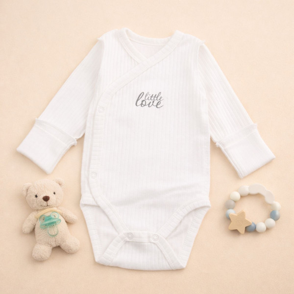 Боді 146-106 молоко (зовнішні шви), рубчик