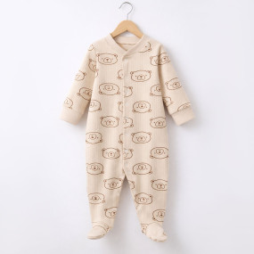 Комбінезон 647-125 бежевий Ведмедик (базовий), рубчик