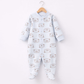 Комбінезон 647-125 блакитний Ведмедик (базовий), рубчик