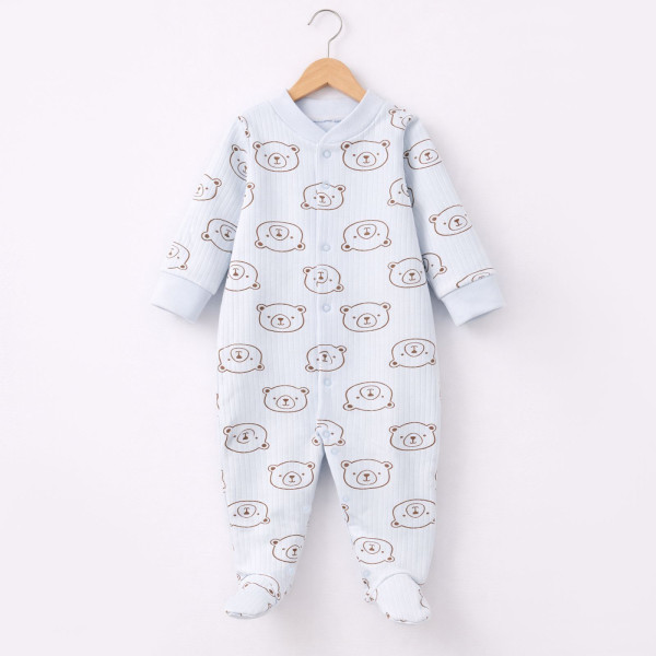 Комбінезон 647-125 блакитний Ведмедик (базовий), рубчик