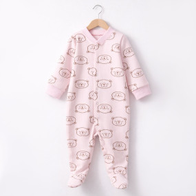 Комбінезон 647-125 рожевий Ведмедик (базовий), рубчик