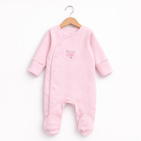 Чоловічок 567-106 рожевий з написом (в пологовий), рубчик