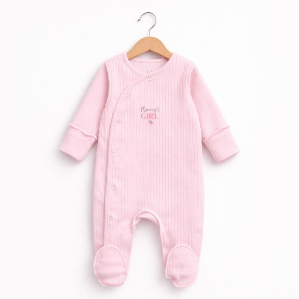 Чоловічок 567-106 рожевий з написом (в пологовий), рубчик