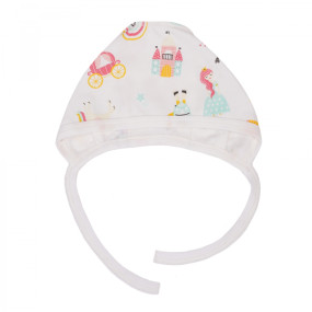 Чепчик 2241 Принцессы (в роддом) 100% хлопок