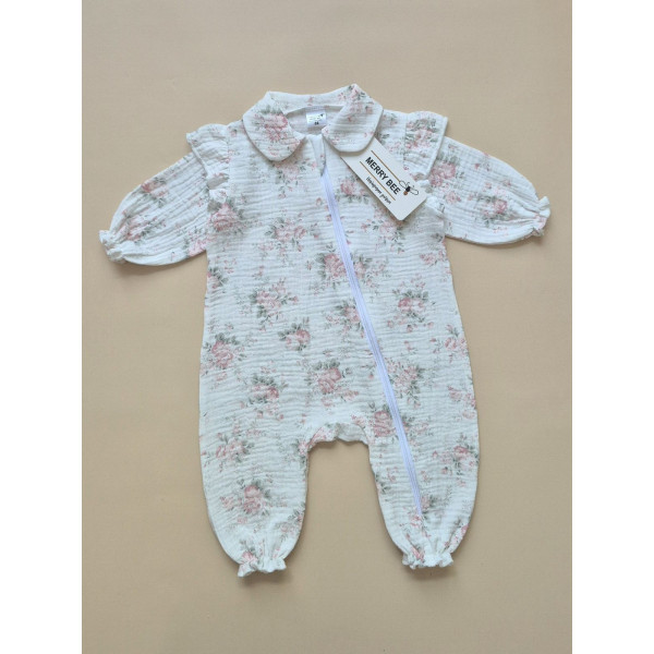 Чоловічок 13103 "Roses" (на блискавці) муслін