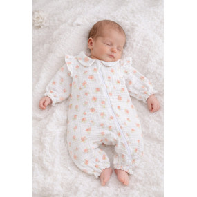 Чоловічок 13103 "Flowers" (на блискавці) муслін 2