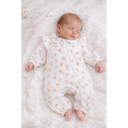 Чоловічок 13103 "Flowers" (на блискавці) муслін