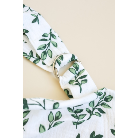 Муслінова накидка "Папороть" для годування (з сумочкою чохлом)