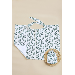 Муслінова накидка "Папороть" для годування (з сумочкою чохлом)