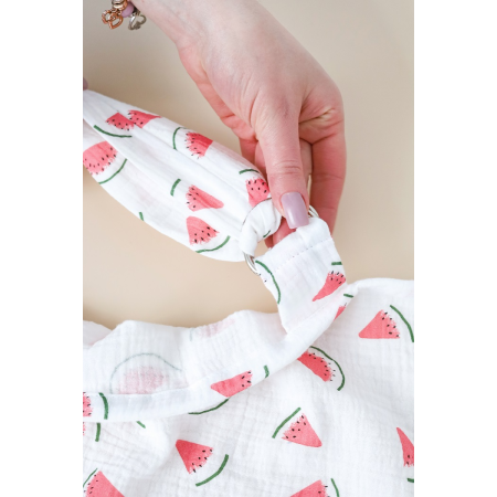 Муслінова накидка "Кавун" для годування (з сумочкою чохлом)