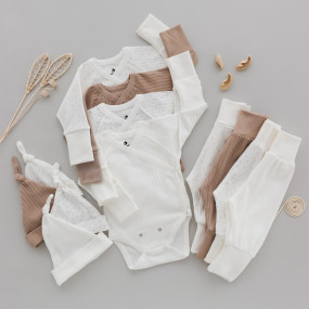 Комплект SIMPLE галочка/молоко 242130 (рубчик) зростаючий 2