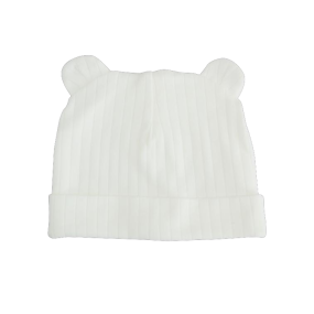 Шапочка SIMPLE молоко 2112803 (рубчик) двошарова