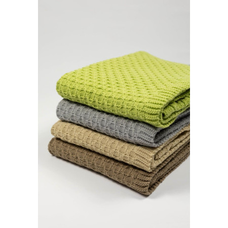 В'язаний плед Зелений DoRechi (2100) 80×100 см