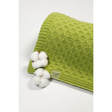 В'язаний плед Зелений DoRechi (2100) 80×100 см