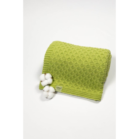 В'язаний плед Зелений DoRechi (2100) 80×100 см