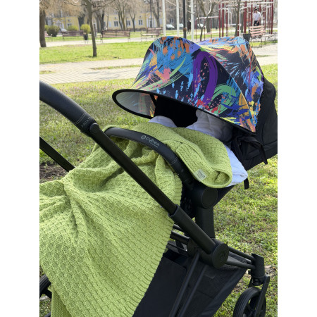 В'язаний плед Зелений DoRechi (2100) 80×100 см